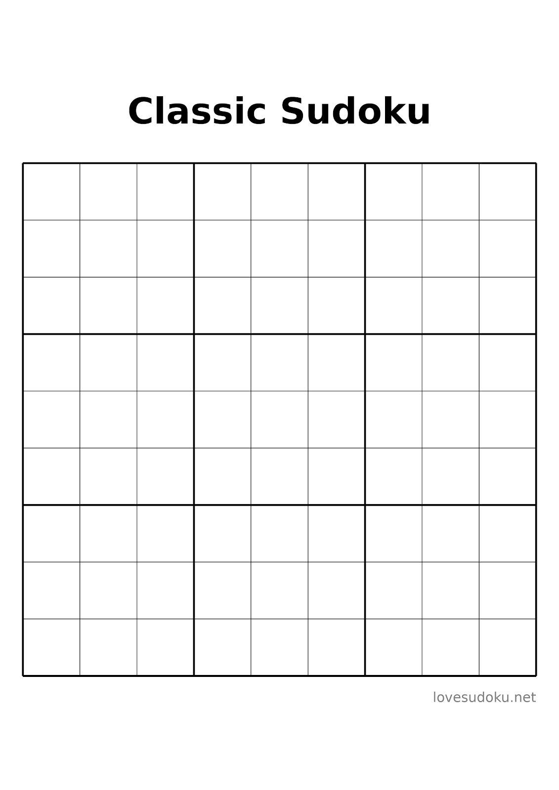sudoku letter